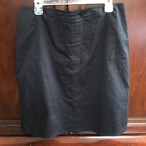 Phillip Adec black cotton twill skirt - Picture 2 of 3